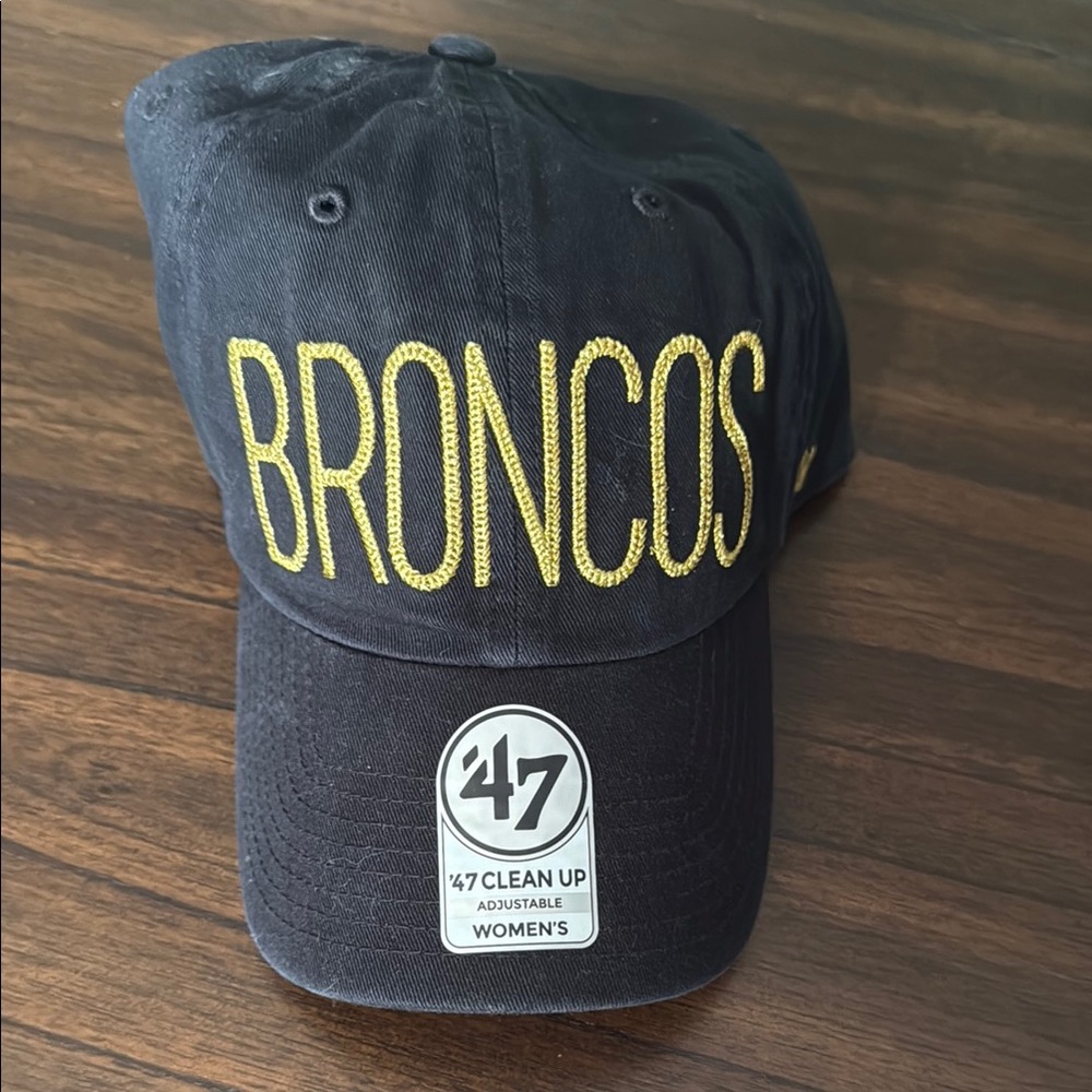 47 Womens Brand Black and Gold Broncos Cap